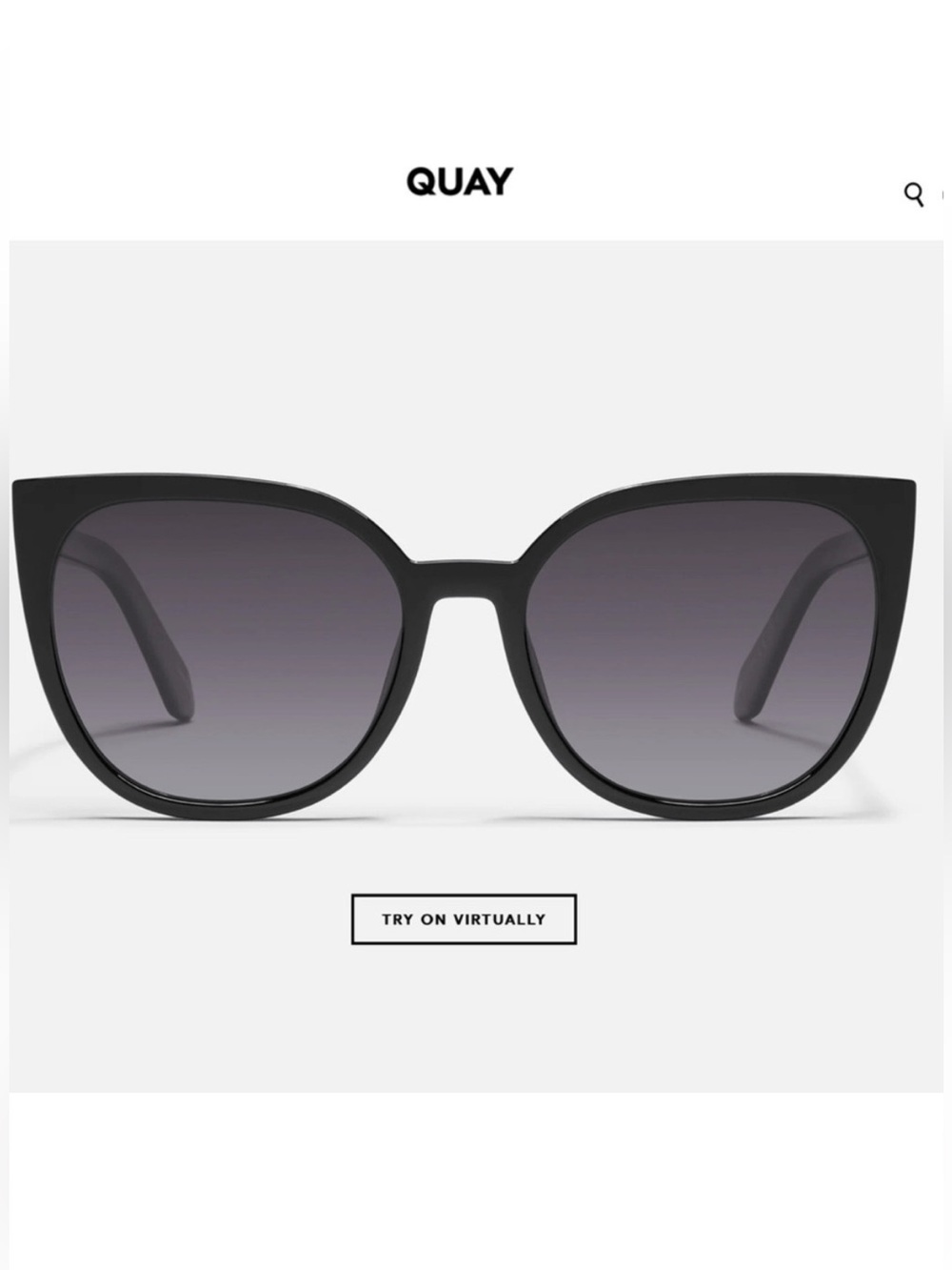 QUAY Polarized Staycation Oversized Cat Eye CAT 3